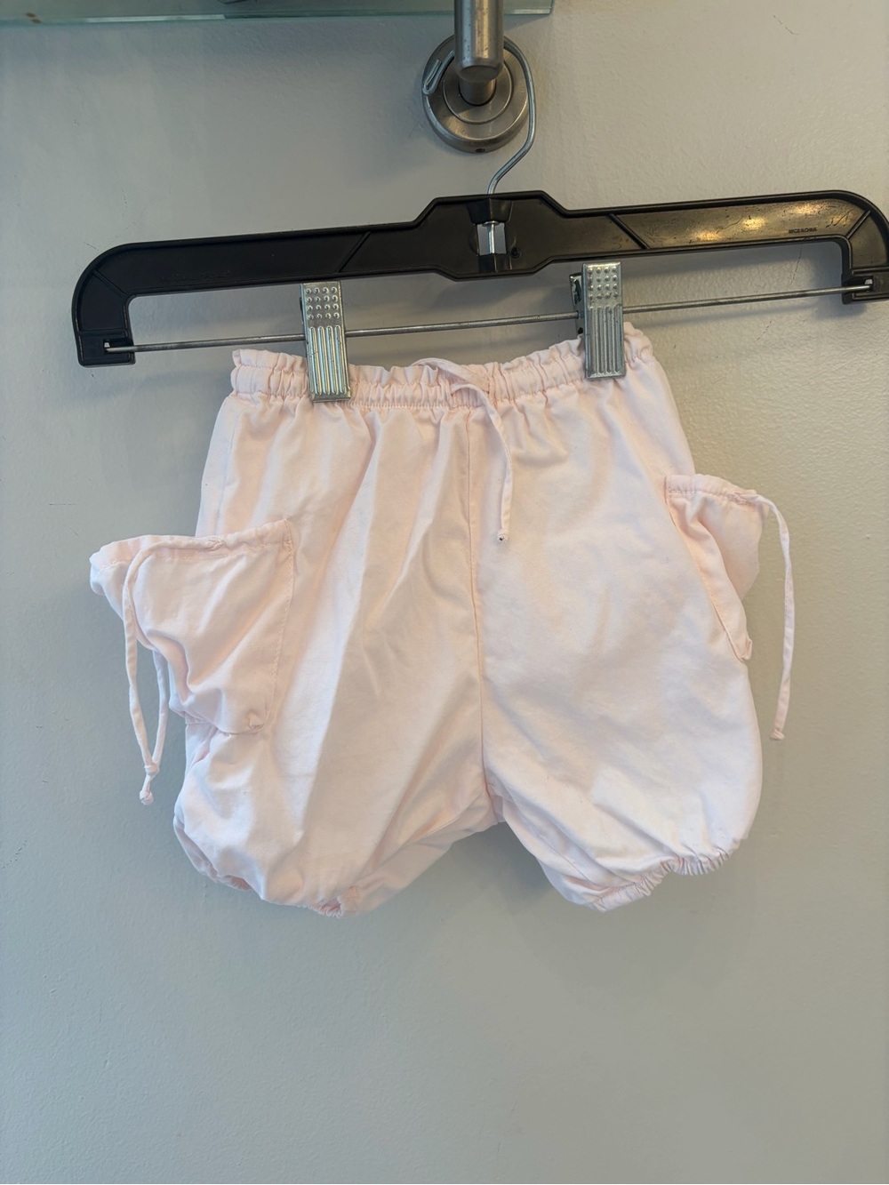 Bonpoint girls 6 months bloomer elastic light pink shorts set of 2